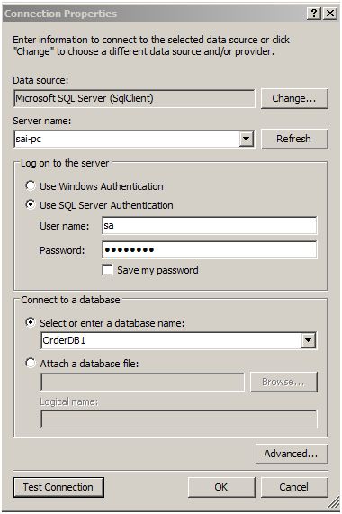 Entity Data Model Wizard 
